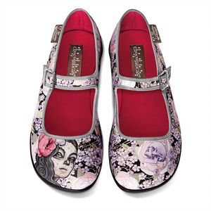 Chocolaticas Flora La Muerte Mary Jane Flat